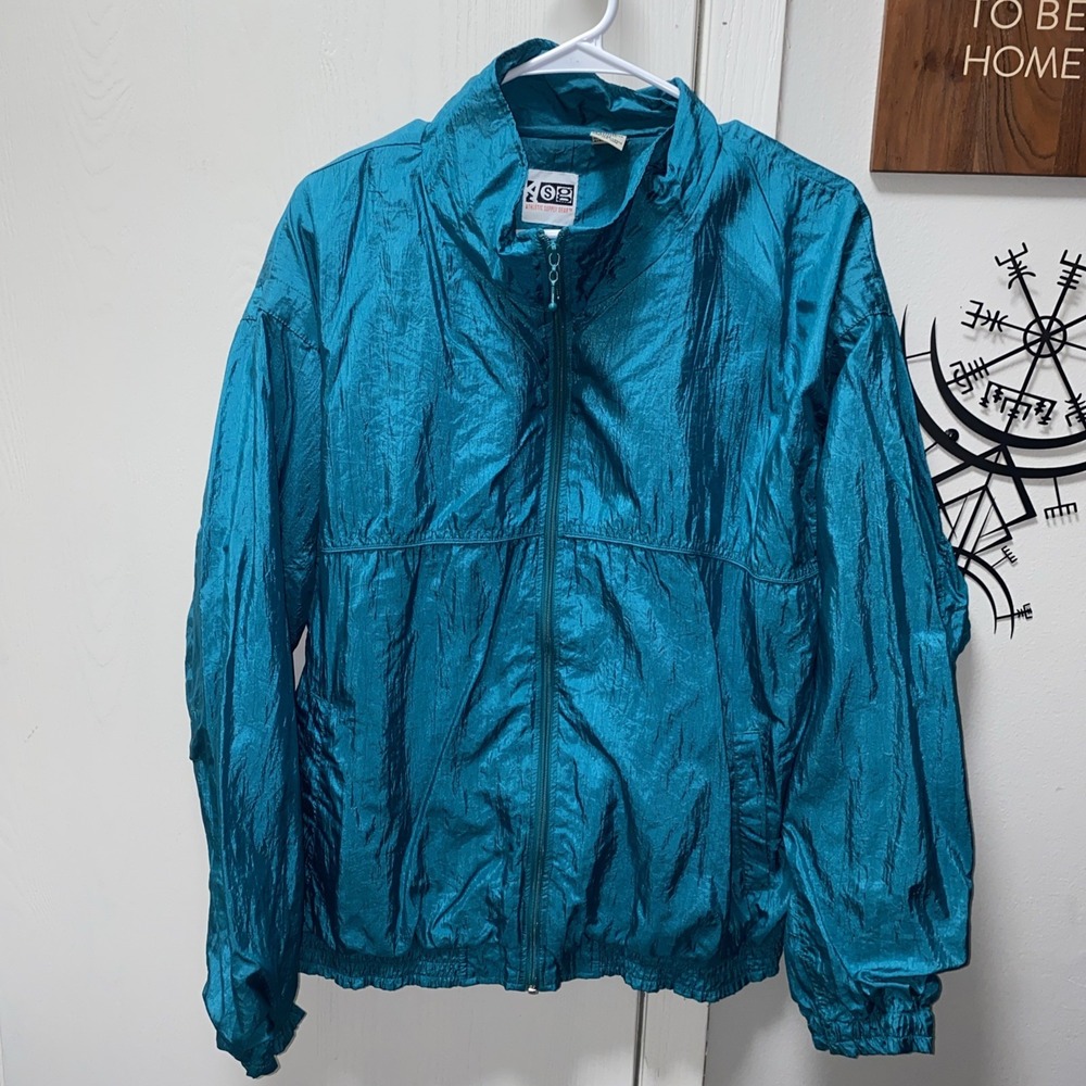 Vintage ASG‎ Athletic Supply Gear Windbreaker Jacket Large